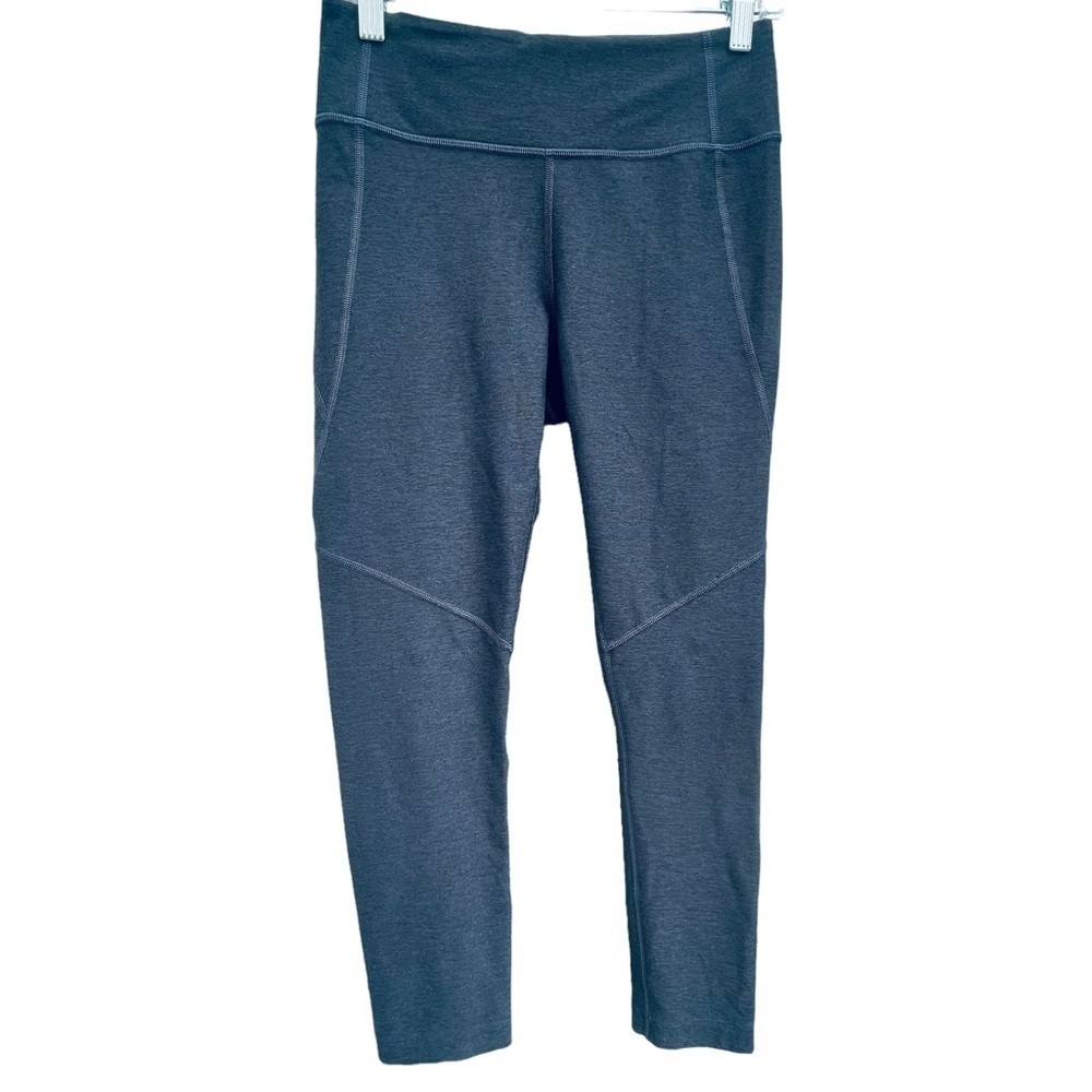 OUTDOOR VOICES Crop Capris Leggings Heather grey charcoal size small women 7030